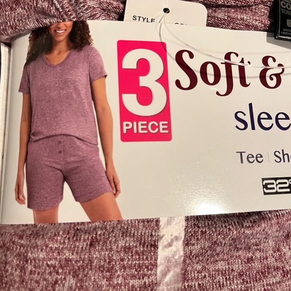 32 degree COOL Soft & Comfy 3 PIECE Sleep Set Tee, Short, Jogger Size XL Brand - Picture 2 of 8